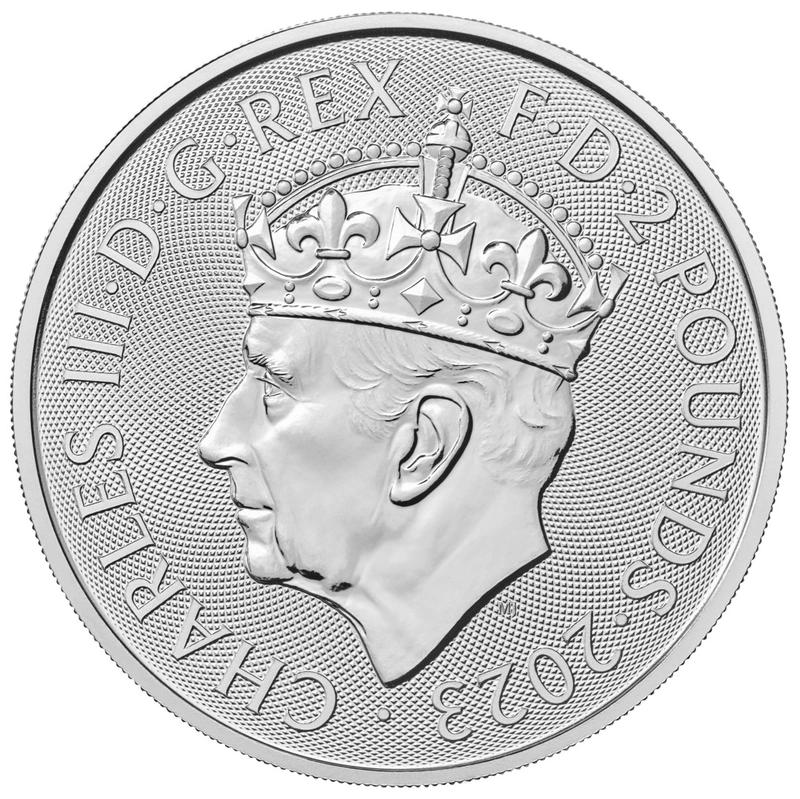 Moneda Britannia de Plata 1 oz Coronación Carlos III 2023