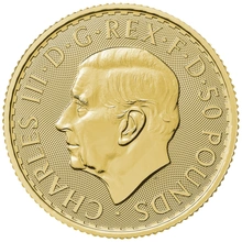 Moneda Britannia de Oro de 1/2 onza 2025