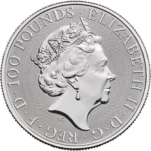 Moneda Bestias de la Reina de Platino de 1 oz El Halcón de los Plantagenets