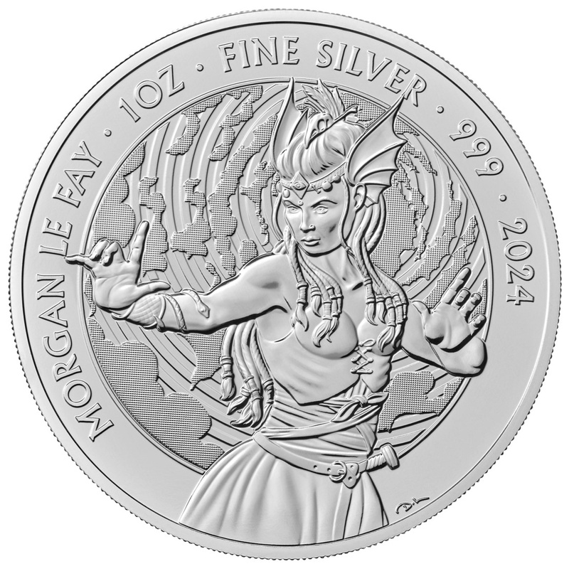 Moneda de 1oz de Plata Morgana 2024 - Serie Mitos y Leyendas