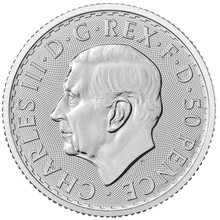 Moneda Britannia de Plata de Cuarto de Onza 2024