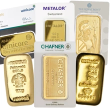Lingote de Oro de 100 g Nuevo (de Nuestra Elección)
