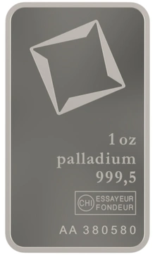 Lingote de Paladio de 1 oz Valcambi