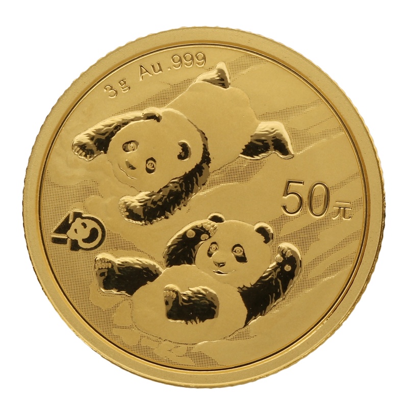 Panda Chino de 3g de Oro 2022