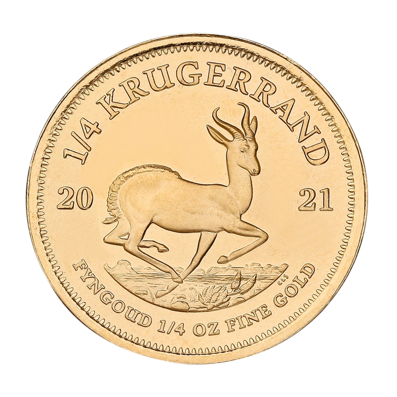 Moneda Krugerrand de 1/4 oz de Oro 2021