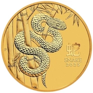Moneda Oro 1/4 oz Perth Mint 2025 Año de la Serpiente