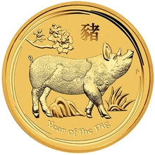 Perth Mint 1/4 oz de Oro - 2019 Año del Cerdo