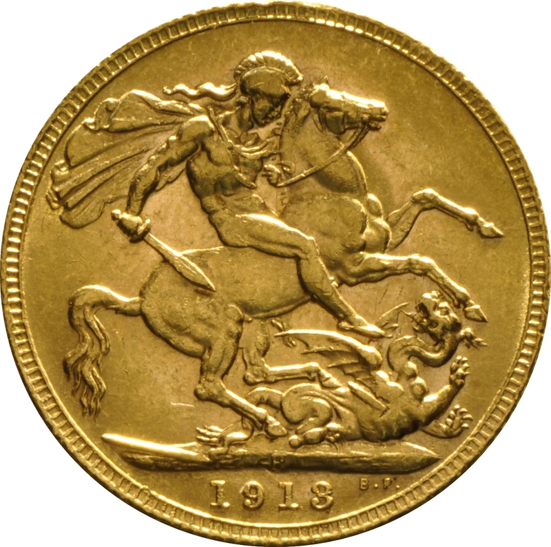 Moneda Soberano de Oro 1913 Jorge V (P)