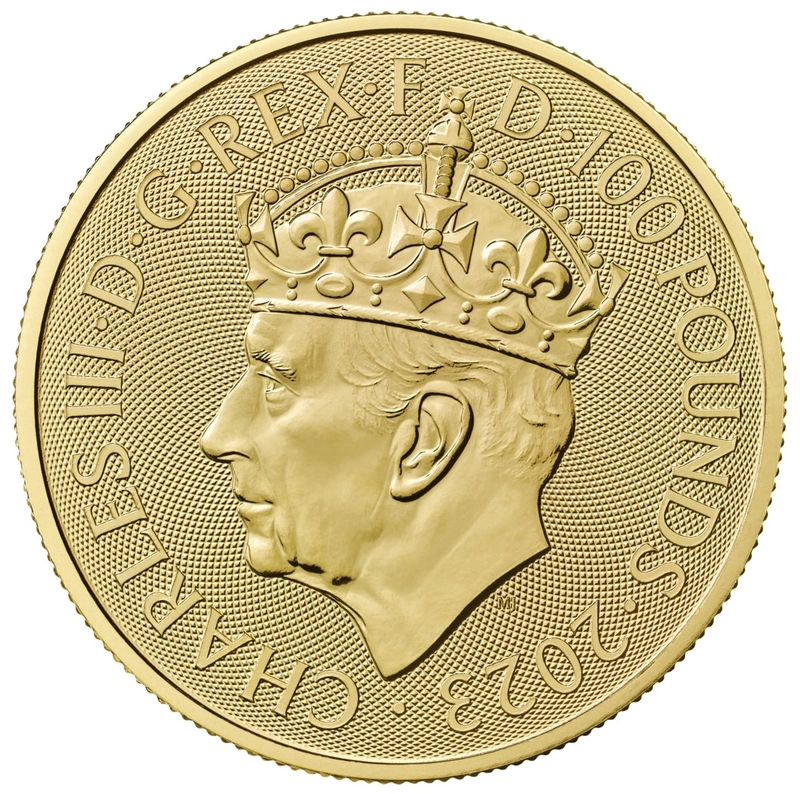 Moneda Britannia de Oro de 1 oz Coronación 2023