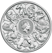 Moneda Bestias de la Reina Completer de Plata de 2 oz 2021
