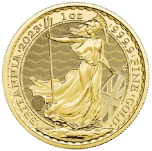 Moneda Britannia de Oro de 1 oz 2023 Carlos III