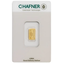Lingote de Oro de 1 g C. Hafner