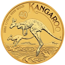Moneda Canguro Australiano de Oro de 1/10 oz 2026