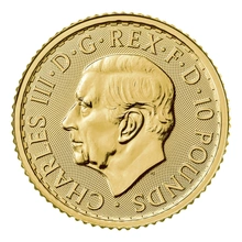 Moneda Britannia de Oro de Décimo de Onza 2024