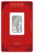 Lingote de Plata de 10 g PAMP Año del Tigre 2022