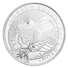 Moneda Arca de Noé Armenia de Plata de 1/4 oz 2019