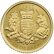 Moneda Escudo de Armas Real de Oro 1/10 oz 2022