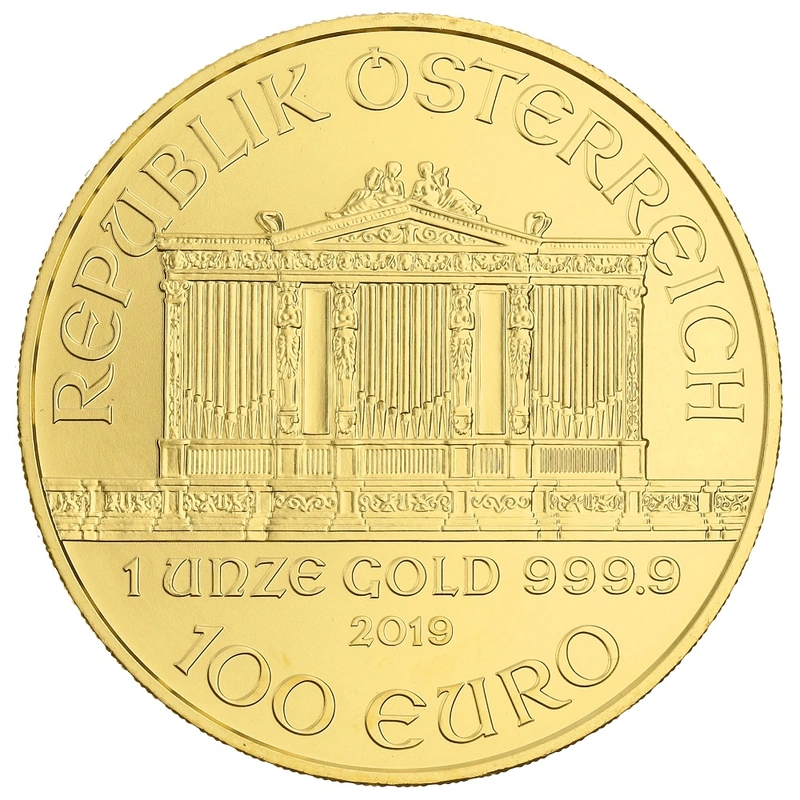 Moneda Filarmónica Viena de Oro de 1 oz 2019