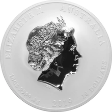 Moneda Perth Mint Calendario Lunar de Plata de 10 oz 2019 Año del Cerdo