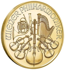 Moneda Filarmónica Viena de Oro de 1/4 oz 2026