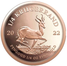Moneda Krugerrand de 1/4 oz de Oro 2022