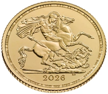 Moneda Medio Soberano de Oro 2026
