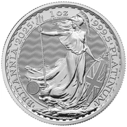 Moneda Britannia de Platino de 1 oz 2025