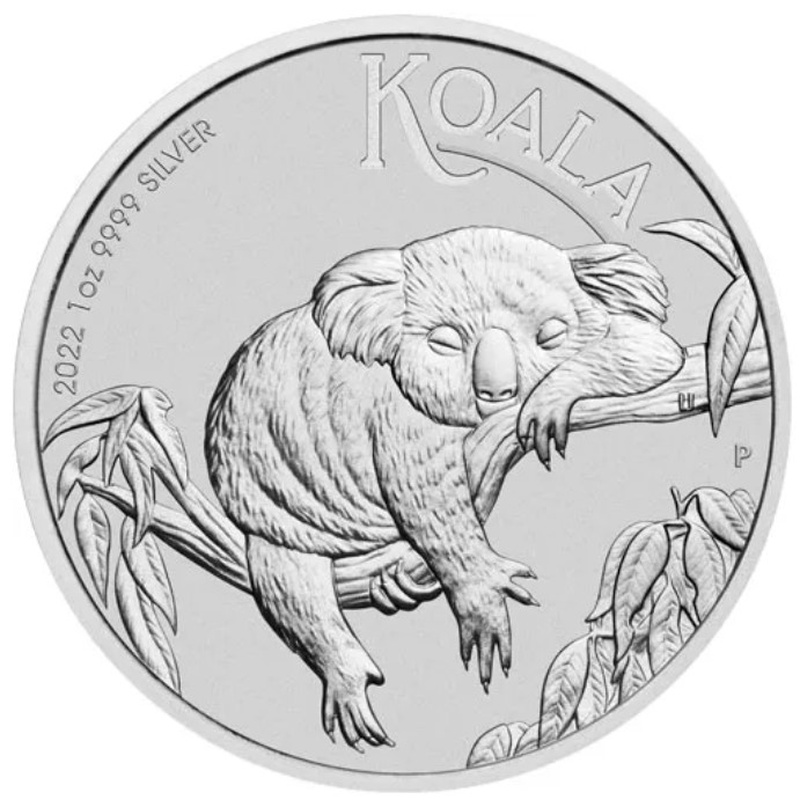 Moneda de 1 onza de Plata Koala Australiano 2022