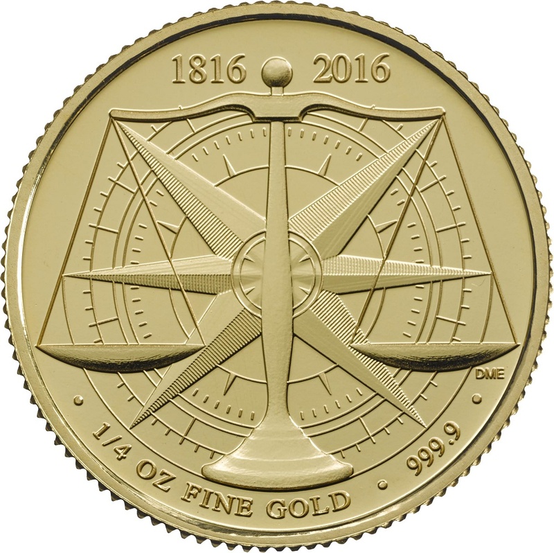 Royal Mint Patrón de 1/4oz de Oro 2016