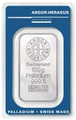 Lingote de Paladio de 100 g Argor-Heraeus