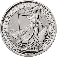 Moneda Britannia de Plata de 1 oz 2019