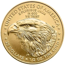 Moneda American Eagle de Oro de 1/2 oz (de Nuestra Elección)