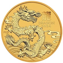 Moneda Oro 2oz Perth Mint 2024 Año del Dragón