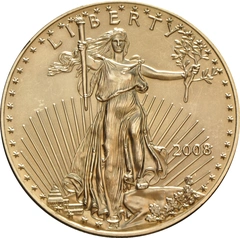 Moneda American Eagle de Oro de 1 oz 2008