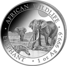 Moneda Plata 1 oz Elefante Somalí 2026