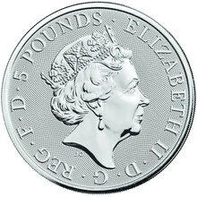Moneda Bestias de la Reina El Halcón de los Plantagenets de Plata de 2 oz
