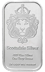 Lingote de Plata de 1 oz Scottsdale