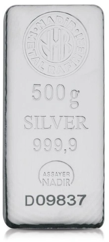 Lingote de Plata de 500 g Nadir