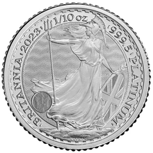 Moneda Britannia de Oro de Décimo de Onza 2023