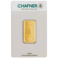 Lingote de Oro de 10 g C. Hafner