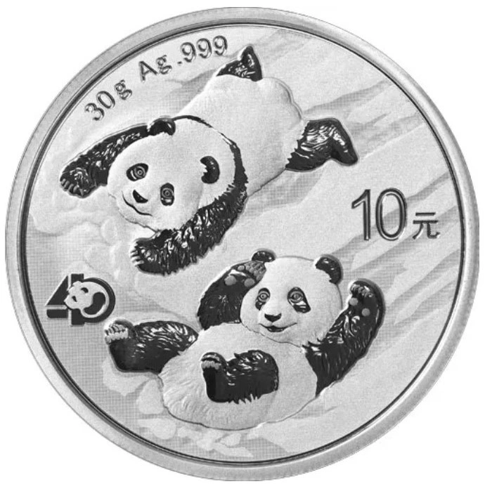 Moneda Panda Chino de Plata de 30 g 2022