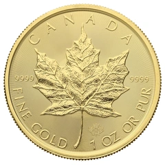 Maple Leaf Canadiense de 1 oz de Oro 2019