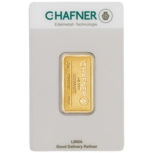 Lingote de Oro de 5 g C. Hafner