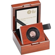 Moneda Cuarto Soberano de Oro Proof 2019 en Caja Original