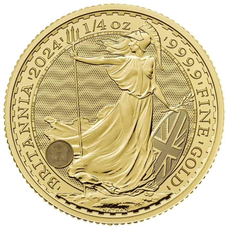 Moneda Britannia de Oro de 1/4 oz 2024
