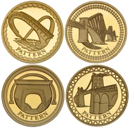 Moneda 1 Libra Esterlina de Oro Proof Colección Estampada