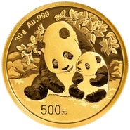 Moneda Panda Chino de Oro de 30 g 2024
