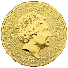 Moneda Bestias de la Reina El Galgo Blanco de Richmond de Oro de 1 oz 2021