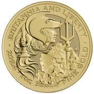 Moneda Britannia y Libertad de Oro de 1 oz 2024