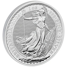 Moneda Britannia de Plata de 1 oz 2026